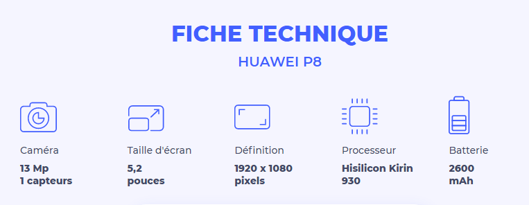 Prix Huawei P8 algerie