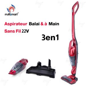 Aspirateur Balai & À Main Sans Fil 3en1 MS-VC301  MultiSmart