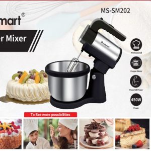 Batteur inox Avec Bol 450W Mini Pétrin MS-SM202  MultiSmart